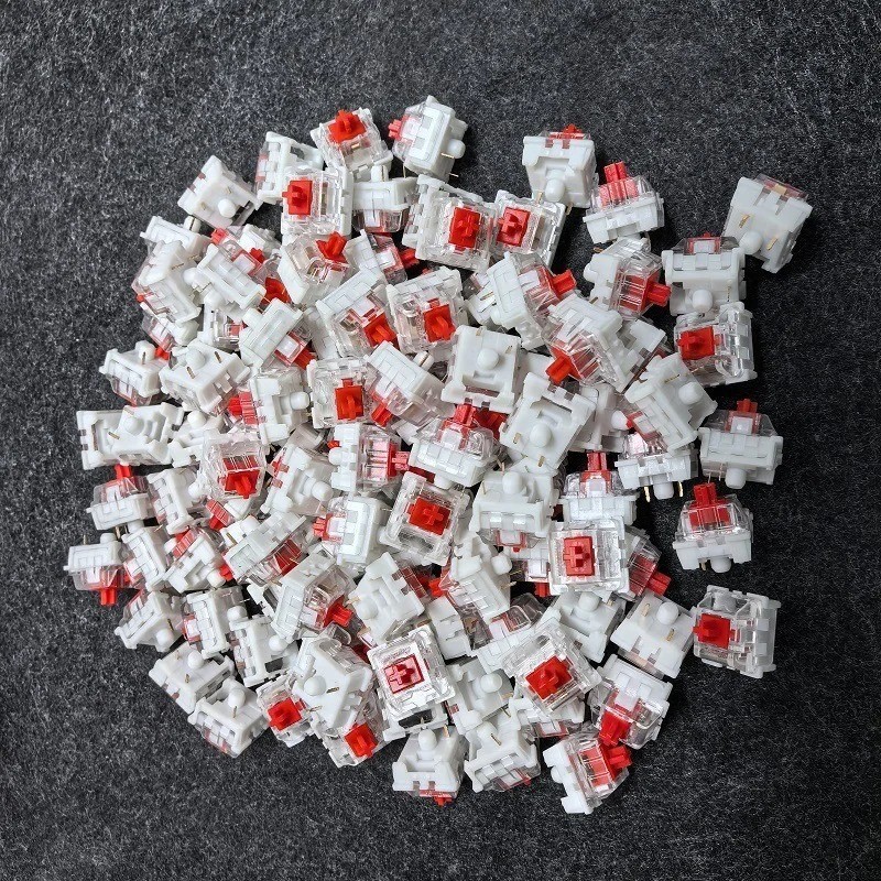 Keyboard Switches, 100 Pcs 3 PIN Blue Keyboard Clicker Dustproof Mechanical Ke