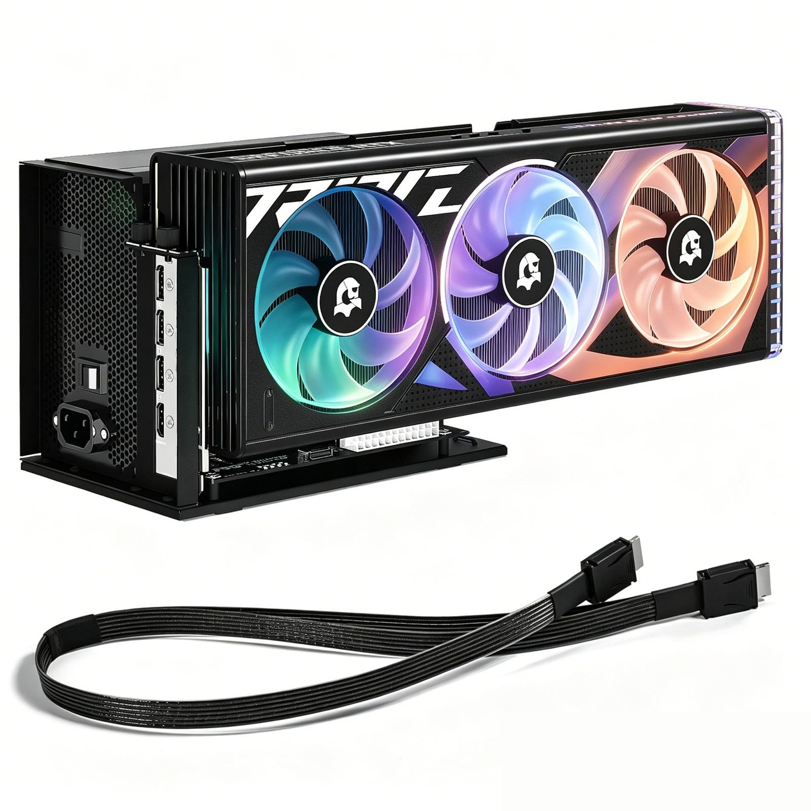PCIe 4.0 x4 64Gbps Compatible eGPU Dock, with OCuLink SFF-8612 8311 to PCIe x…