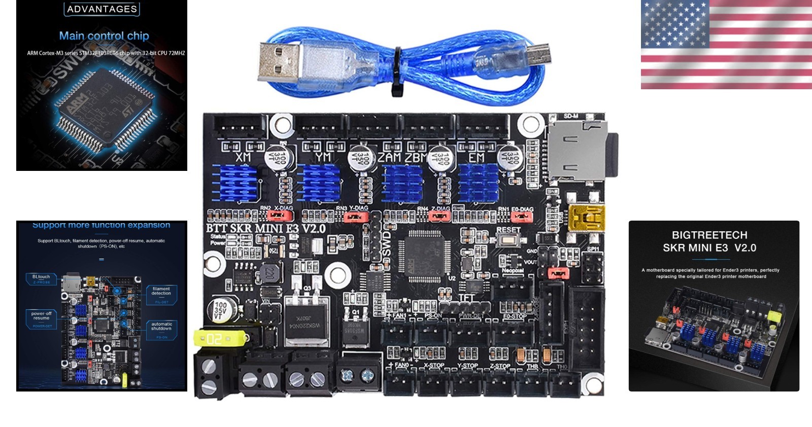 3D Printer Control Board Silent Motherboard for Ender 3 V2 V3 Pro Ender 5 32Bit