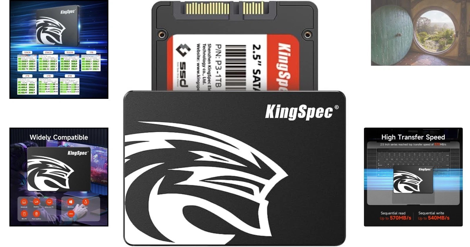 512GB 2.5” SATA III SSD – 550MB/s Read & 520MB/s Write for Ultimate Performance