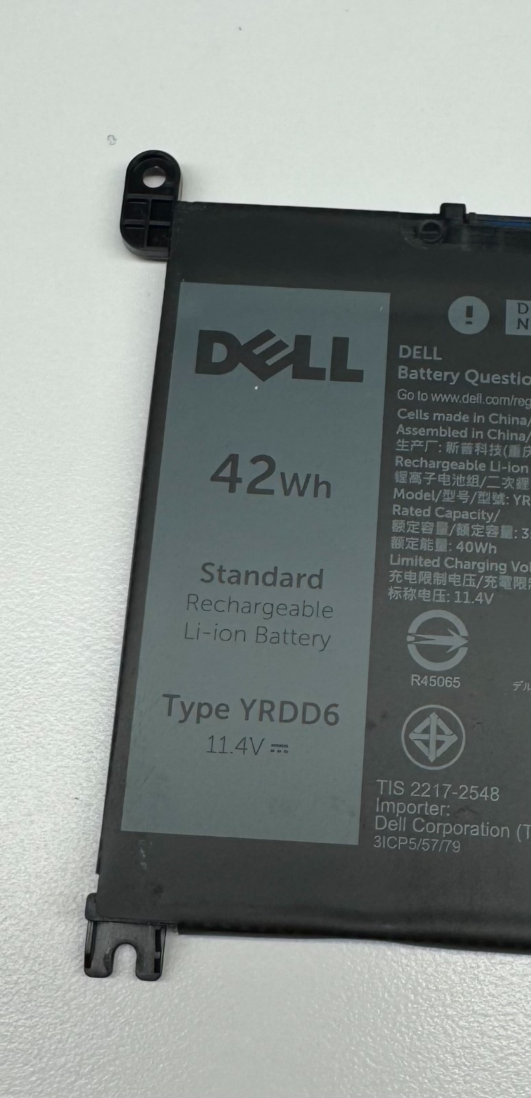 YRDD6 11.4V OEM Dell Chromebook Battery for Dell Chromebook 3110
