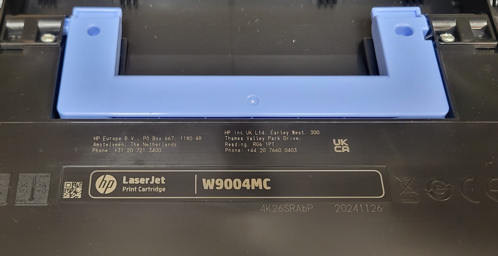 HP LaserJet E60165 Fuser Kit RM2-4320 100V 40% and Black Toner W9004MC 20% Life