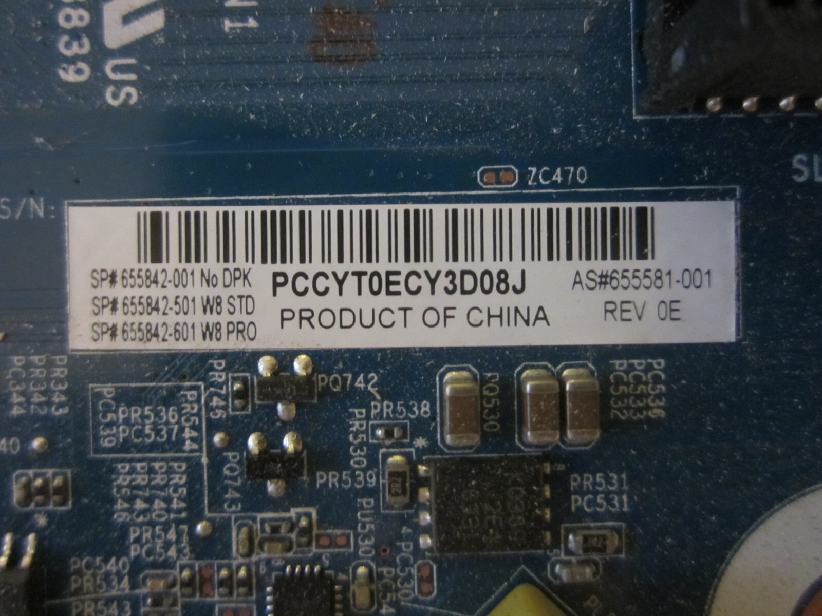 HP Z220 CMT Workstation Motherboard DDR3 LGA 1155 655842-001 655581-001