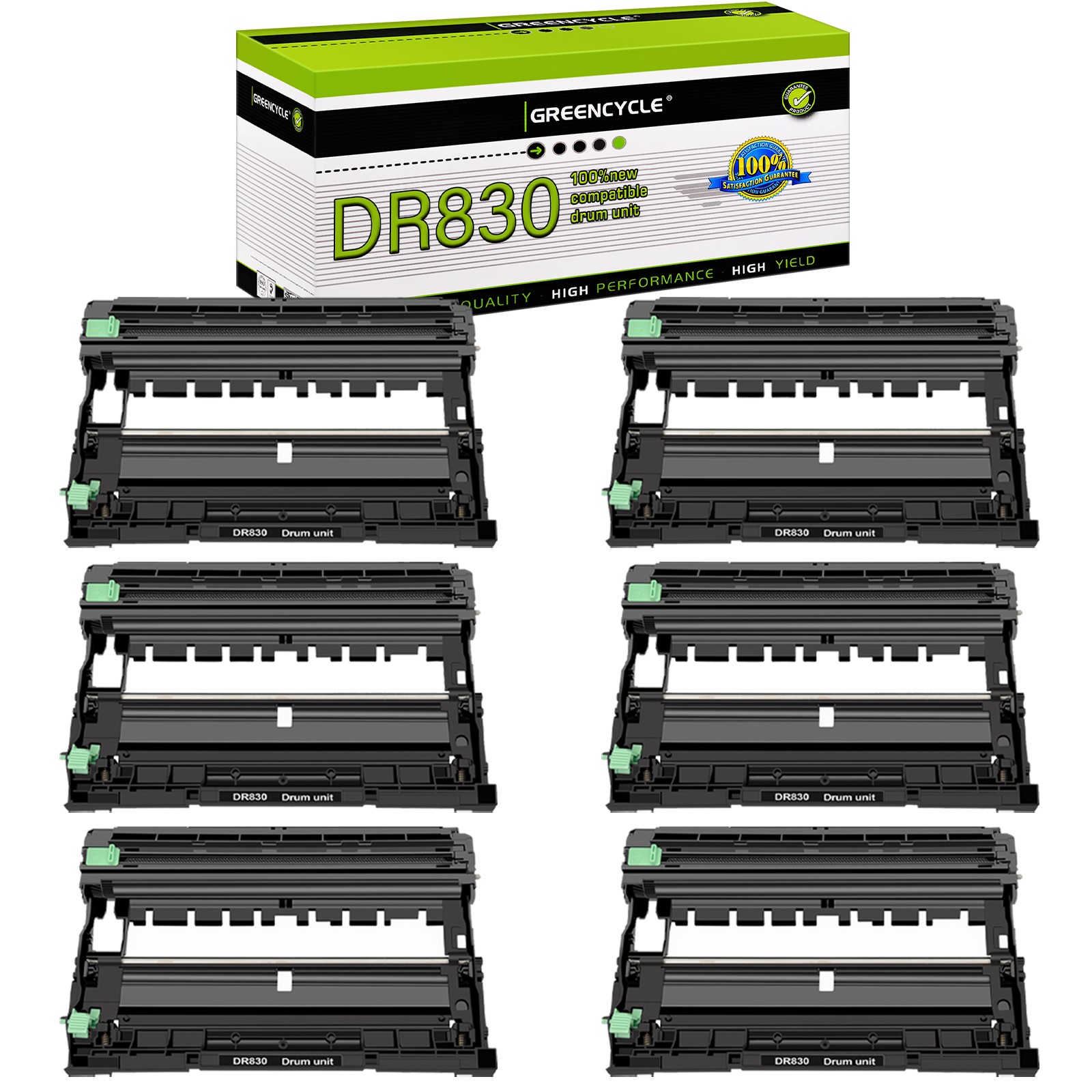 6× DR830 Drum Unit for Brother DR-830 HL-L2865DW MFC-L2760DW DCP-L2640DW L2647DW