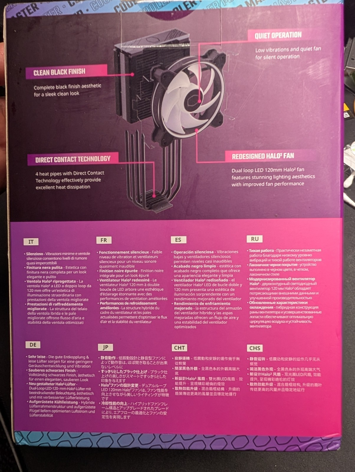 Cooler Master Hyper 212 Halo 120mm CPU Cooling Fan with Gen 2 RGB Lighting