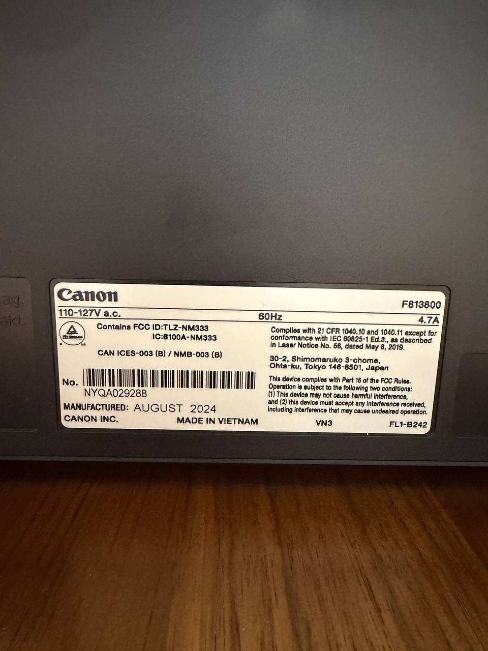 Laser Printer Image Class Canon LBP122dw VersaCheck M22 MXE MICR 2024