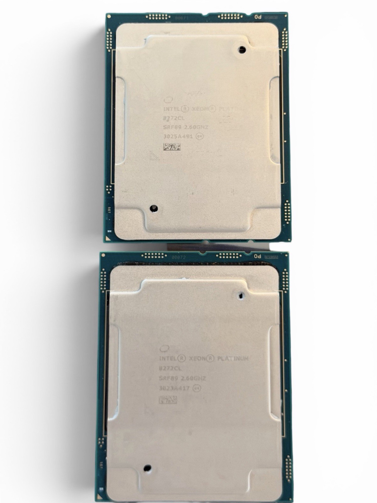 Lot of 2 Intel Xeon Platinum 8272CL CPU Processor SRF89 26-core 2.60ghz