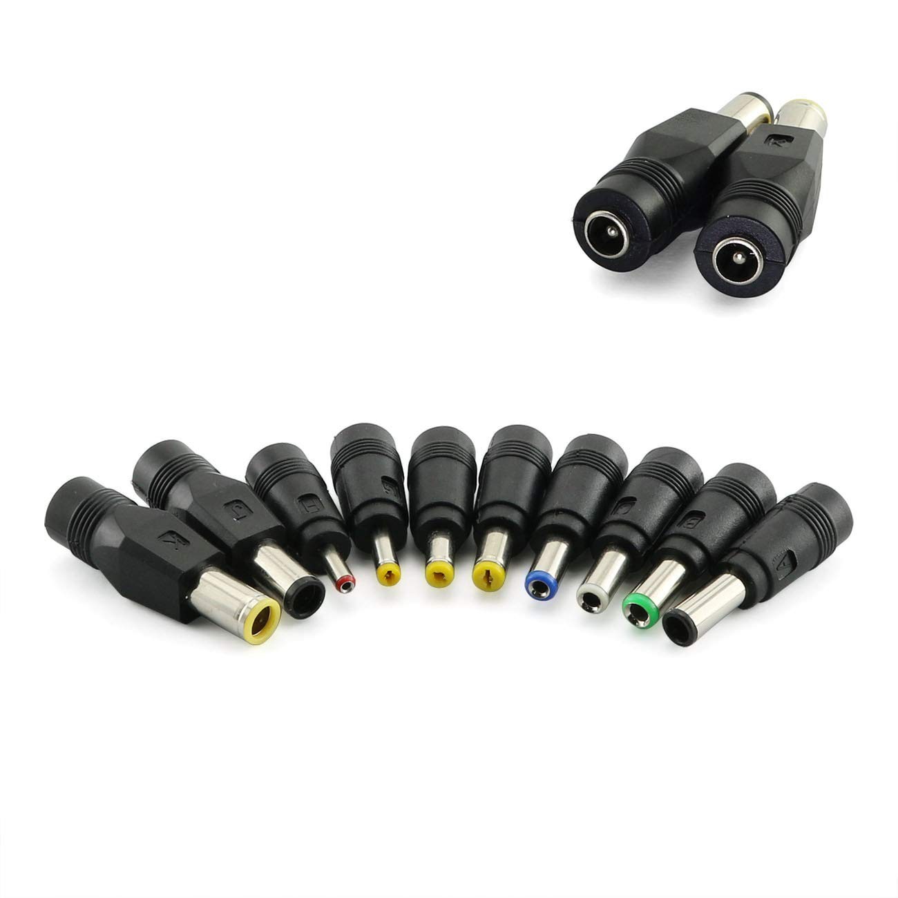 10 PCS Laptop DC Power Adapter Kits Universal 5.5mm x 2.1mm Power Supply