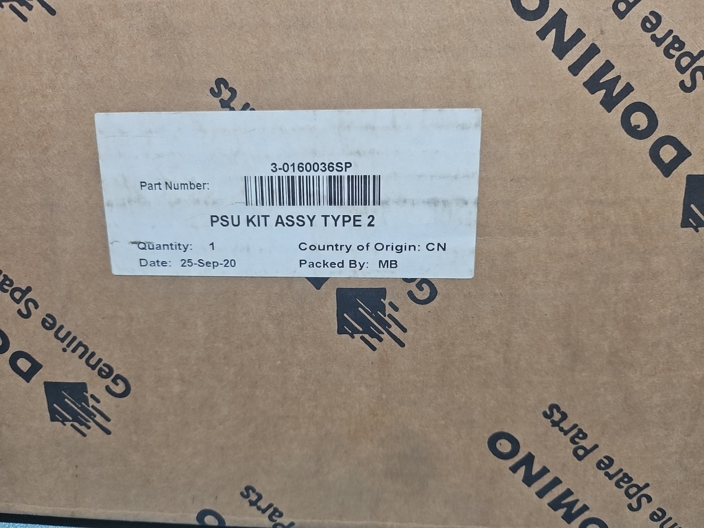 DOMINO PSU KIT ASSY TYPE 2 3-0160036SP **