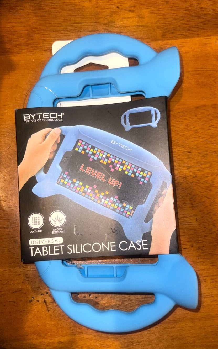 Bytech Universal Tablet Silicone Case-New-Shock Resistant-Blue-7-8” tablets
