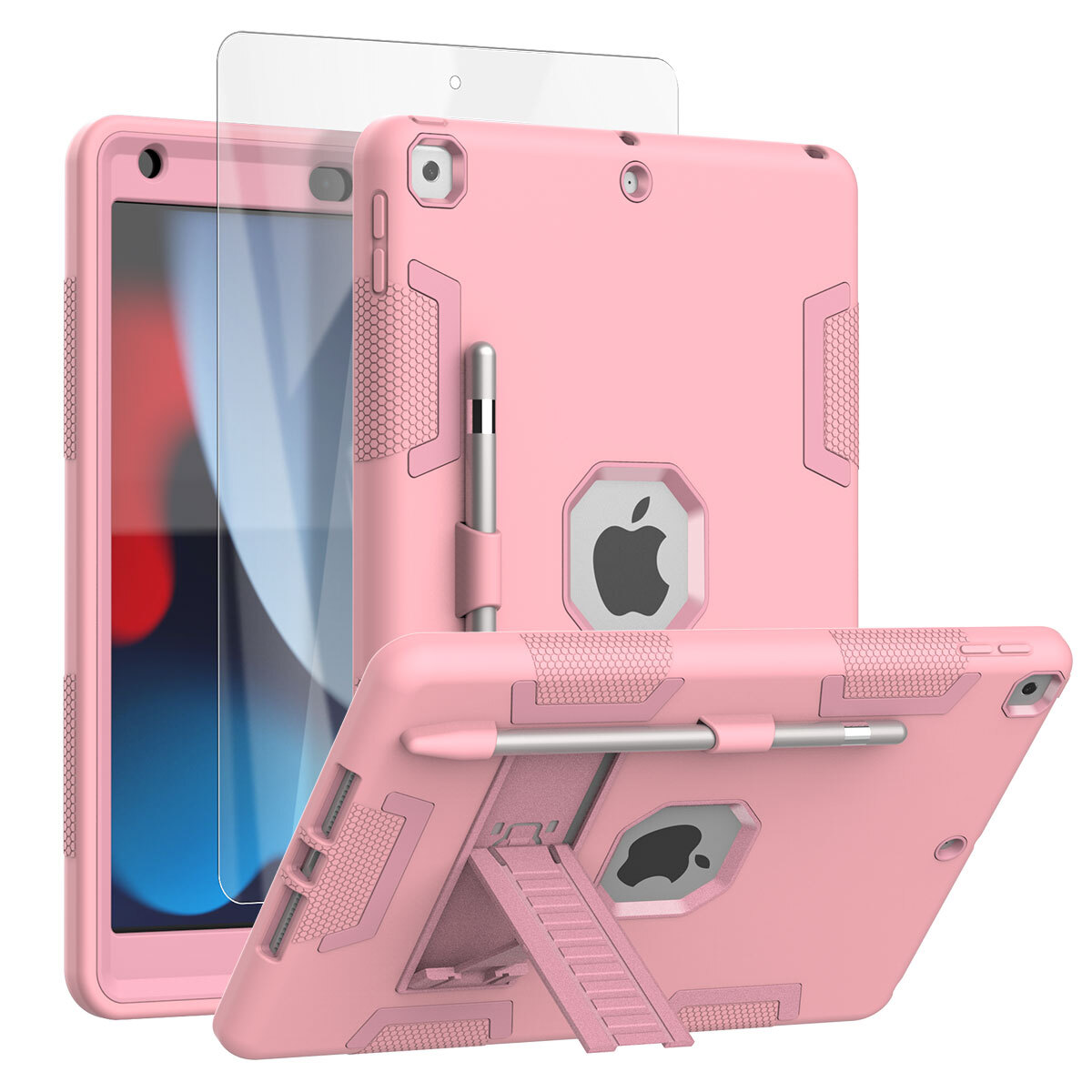 For iPad 9th/8th/7th Generation Case Shockproof Heavy Duty Stand Hard Cover
