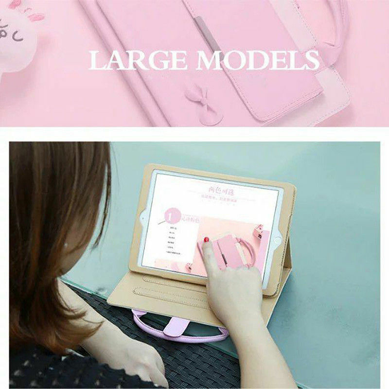 Cute Bowknot Handbag Leather Case Cover for iPad 10.9″ 10.2″ 11″ 9.7″ Air 13″