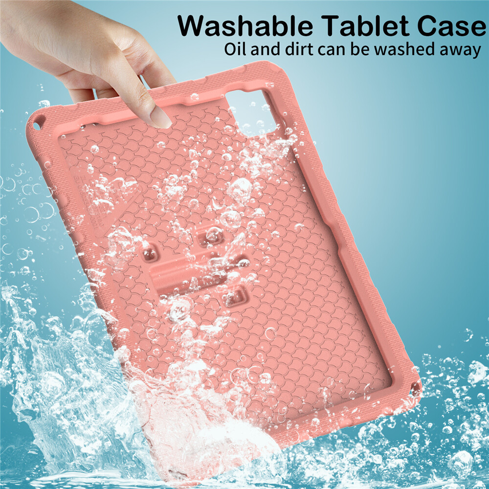 For iPad Air Pro 11 12.9 13-inch 2026 Kids Shockproof EVA Case Stand Cover Strap