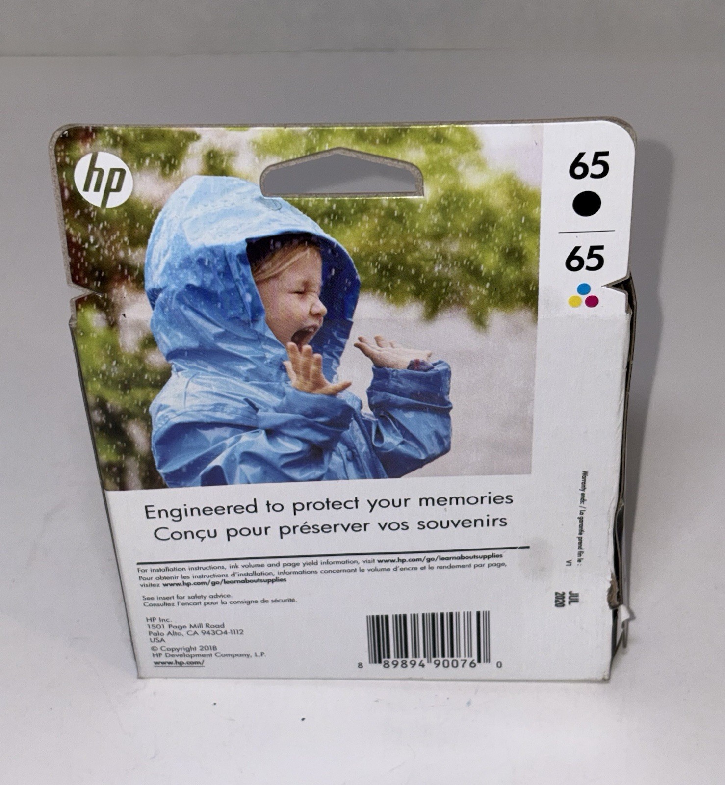 HP #65 2pack Combo Ink Cartridges 65 Black and Color New Genuine Jul 2020