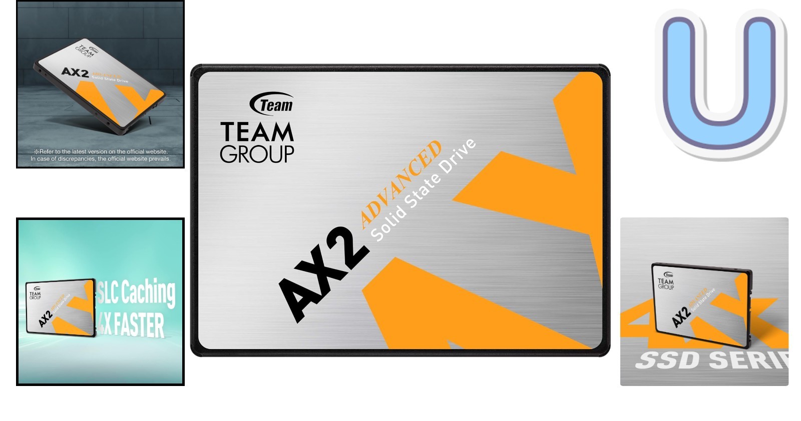 AX2 256GB Internal SSD – Enhanced Storage with 520 MB/s Speed for Gaming Laptops