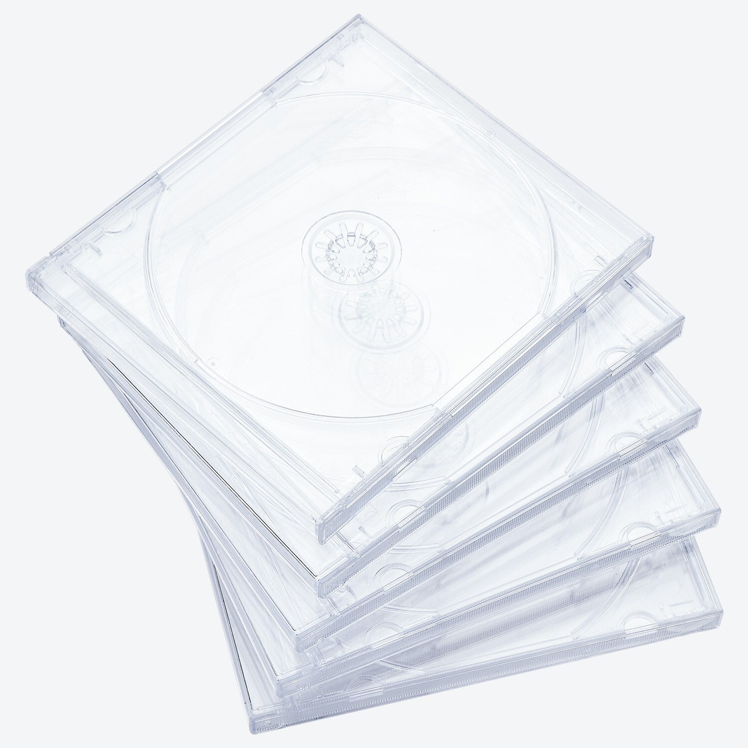 10 pcs 10.4 mm Standard Single Clear CD Jewel Case Assembled Clear Tray