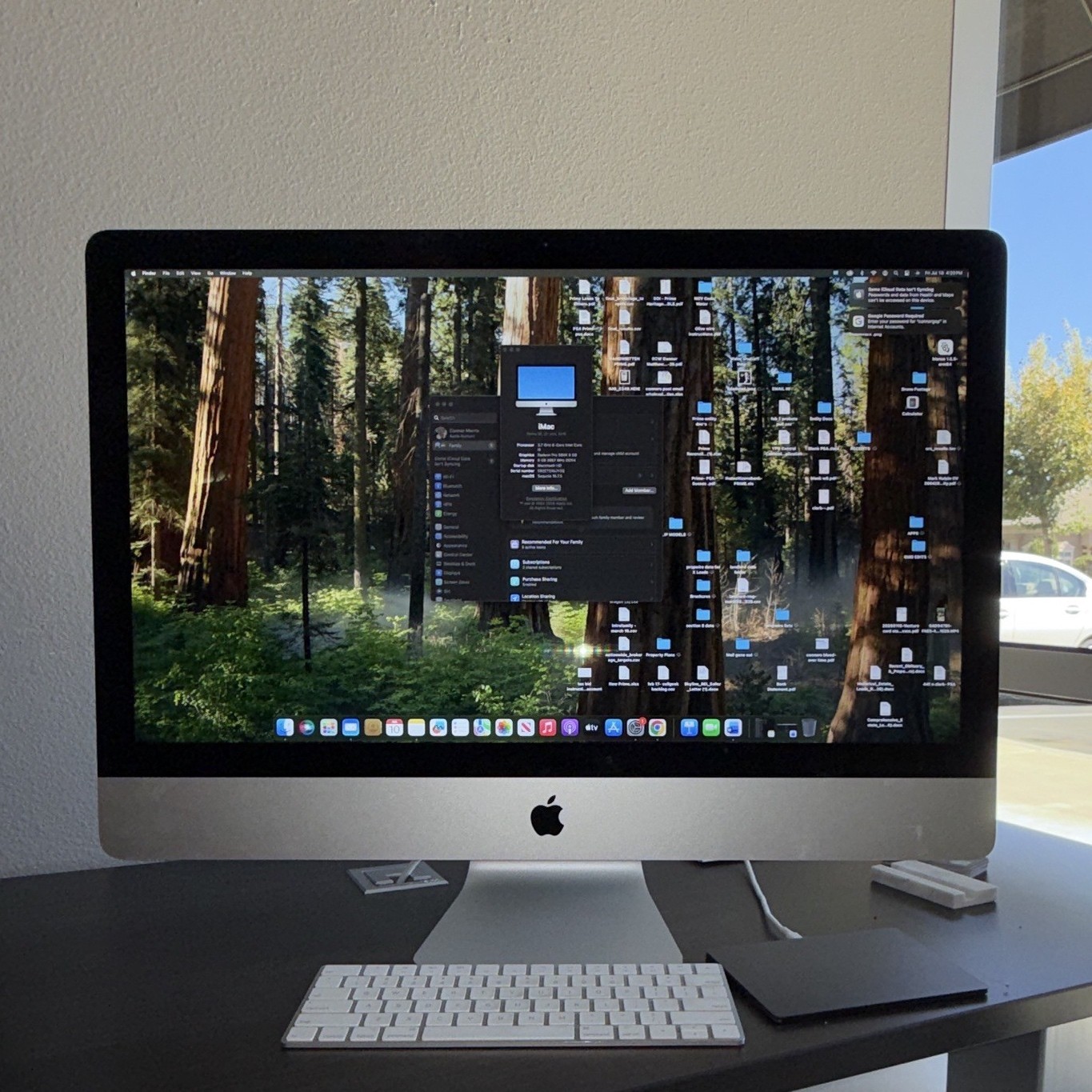 Apple iMac Series All-in-One Desktop Computer (Apple iMac), Silver-2019. 3.7GHz