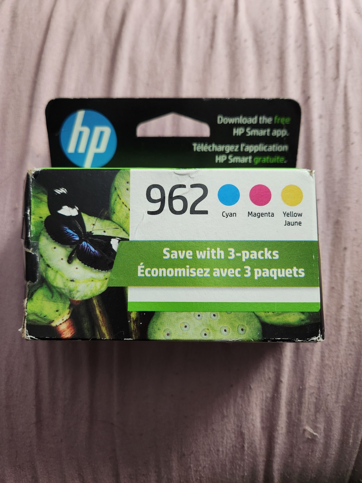 New HP 962 Tri-Color Ink Cartridge Expiration Date: Nov 2026 (Open Box)