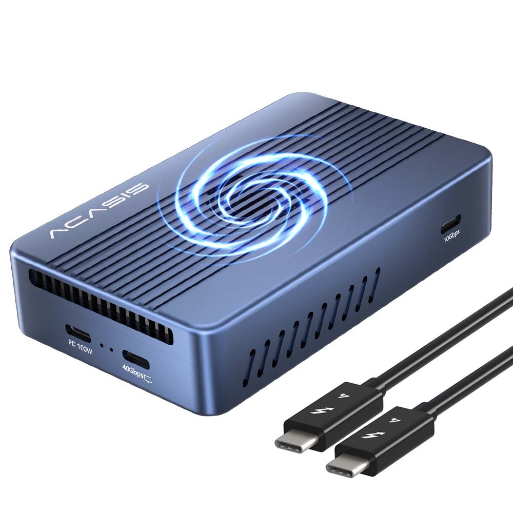 Acasis 8-in-1 40Gbps NVMe SSD Enclosure &Dock Station with PD 60W Triple Cooling