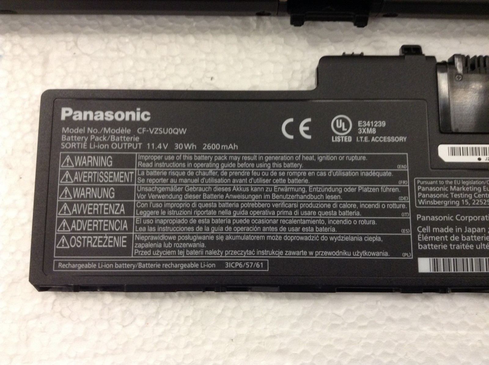 Panasonic Toughbook CF-20 M5-6Y57 1.10Ghz 10″ Touchscreen Laptop 8GB,128 SSD,16K