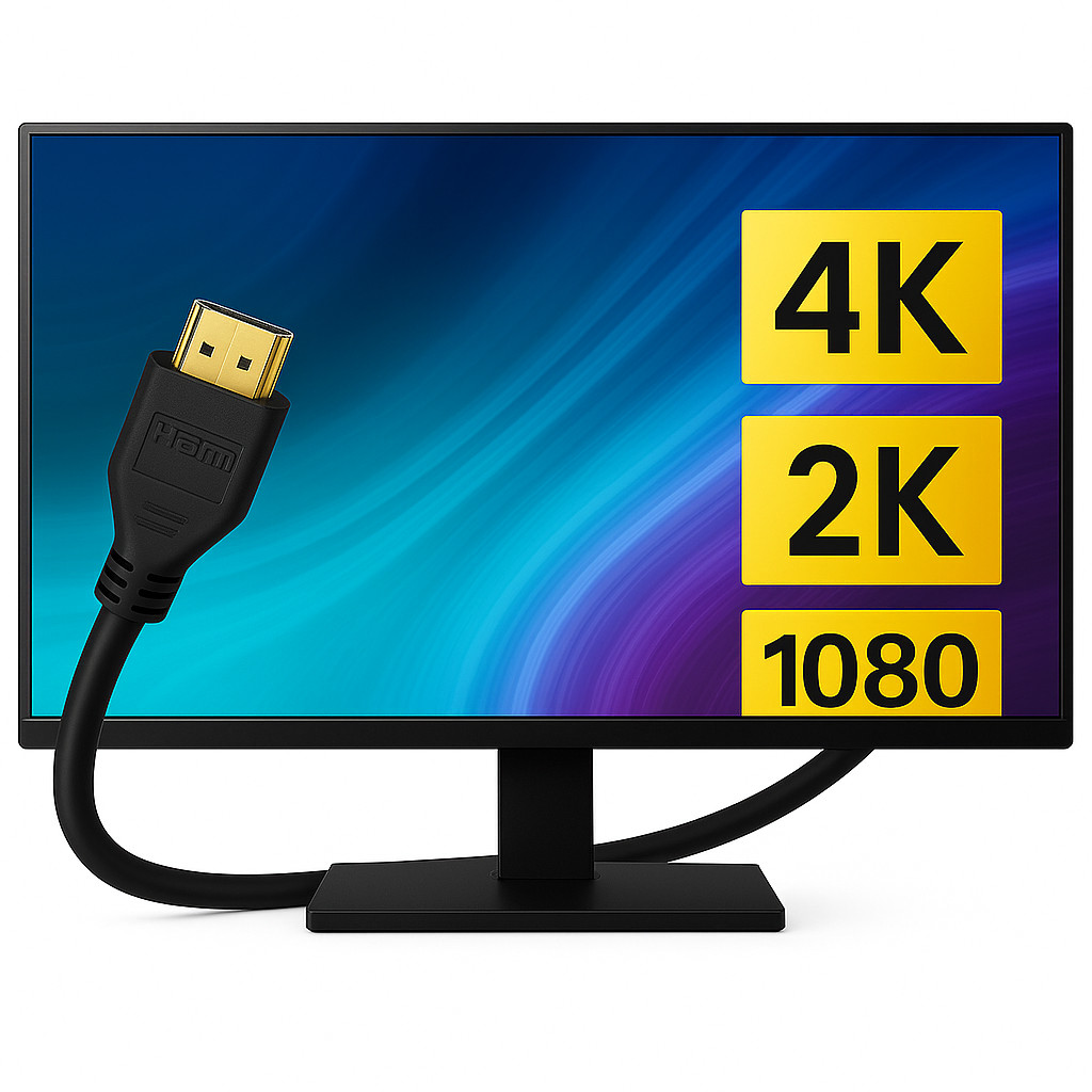 6ft HDMI to HDMI Cable – 4K Ultra HD, Gold-Plated, Durable, Long-Lasting
