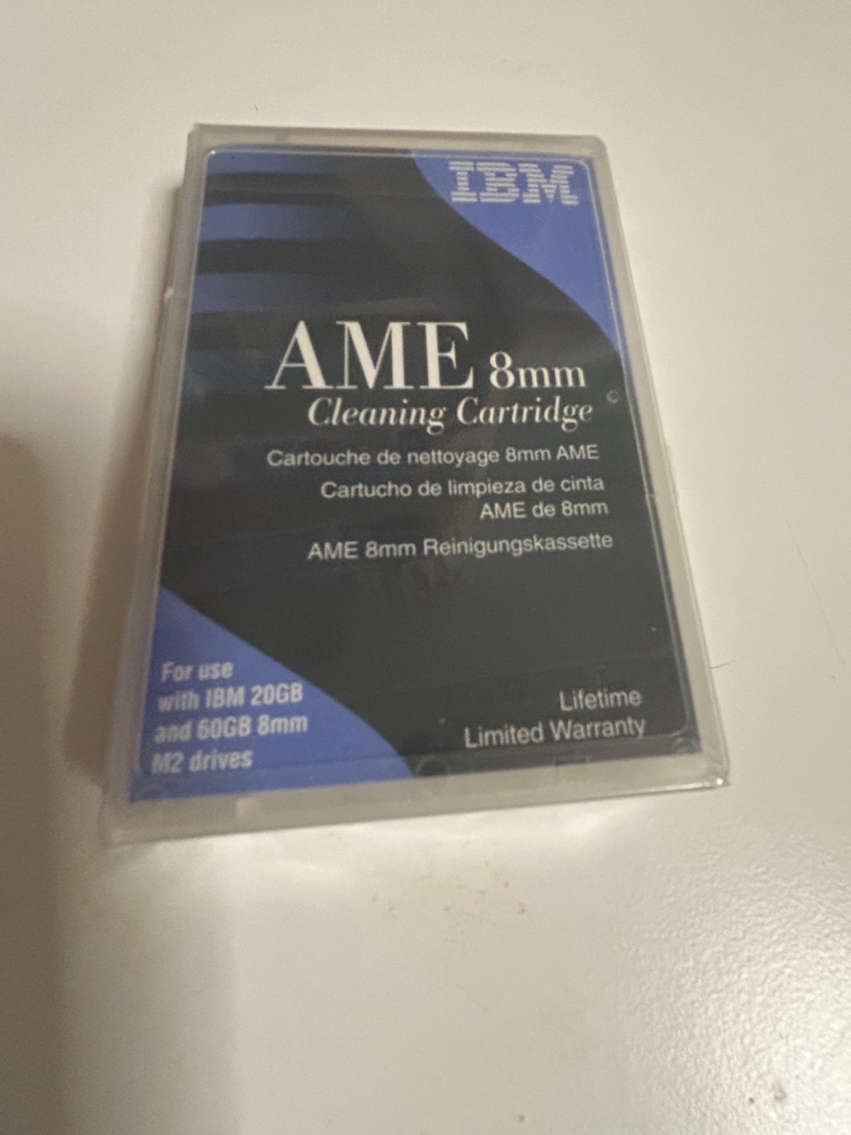 IBM 8MM VIDEO8 HI8 D8 DIGITAL8 DATA8 HEAD CLEANER CLEANING TAPE cartridge NEW