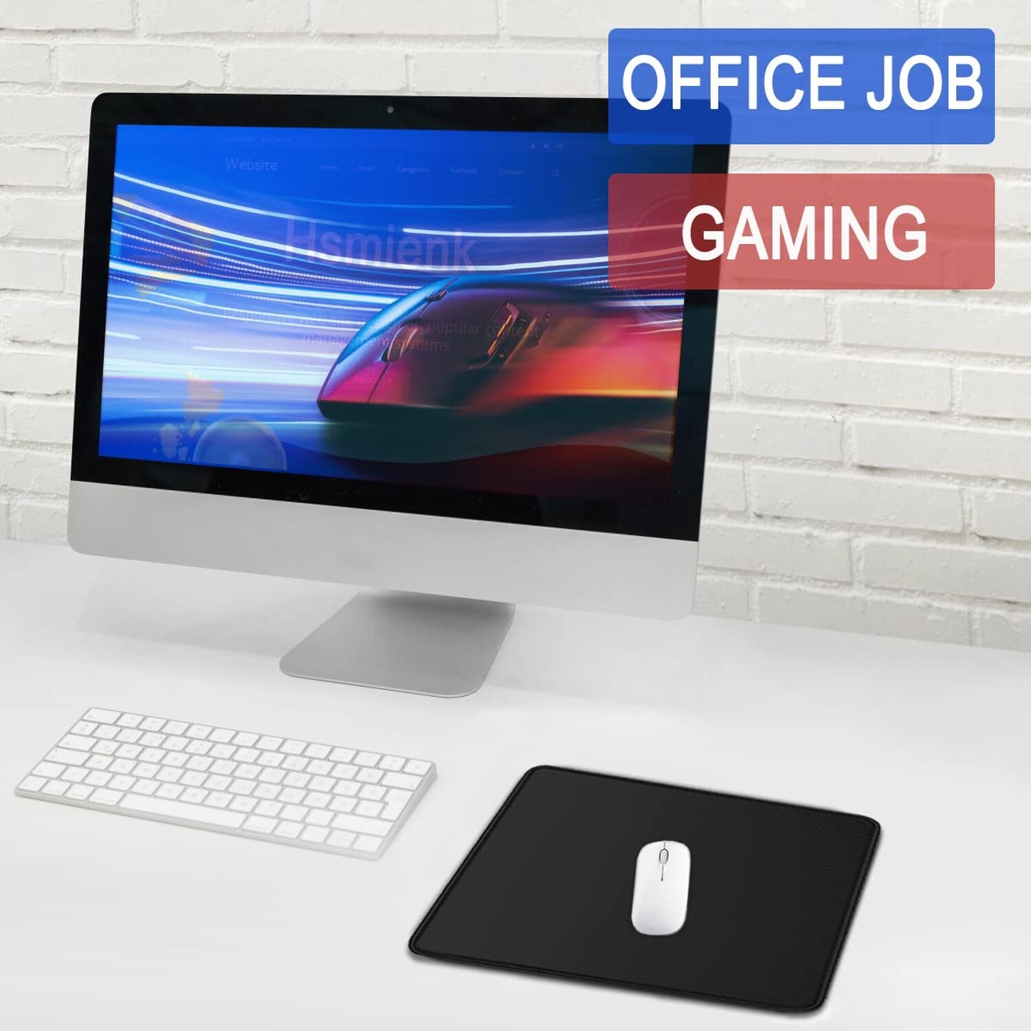 Mouse Pad, Large Gaming Mouse Pad with Double Stitched Edges, 14.9 x 11.7 inc…