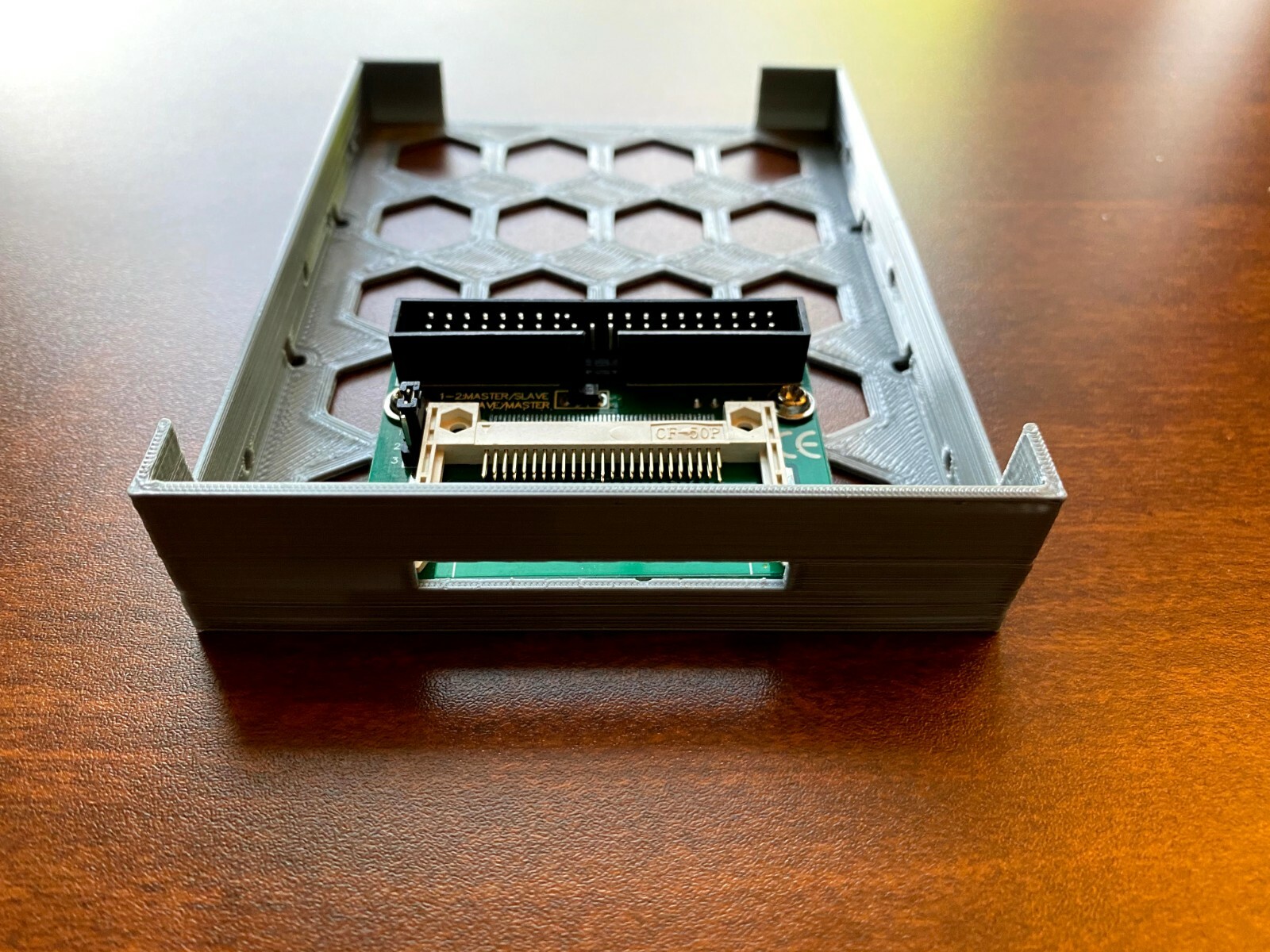 3.5″ floppy bay CF Compact Flash to IDE hard drive carrier / adapter – 40 pin