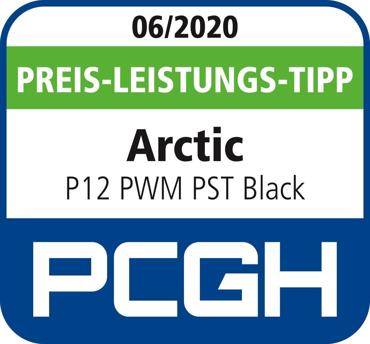 5 x ARCTIC P12 PWM PST 120mm PC Case Fans 5-Pack, 200–1800RPM, 4-Pin, Black