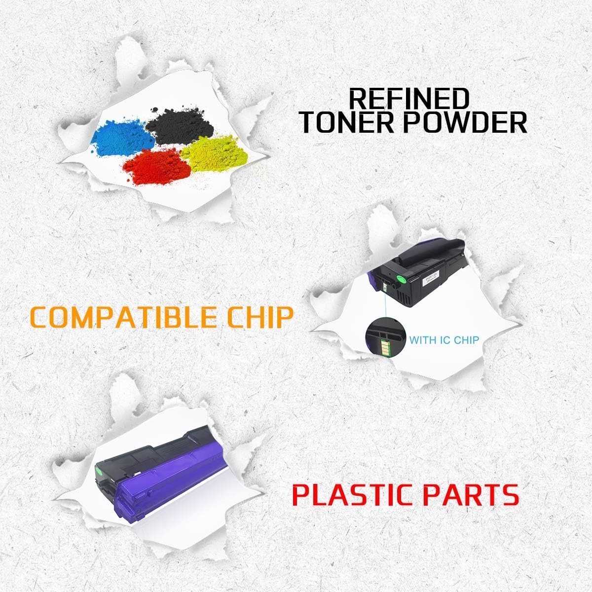 Compatible Toner Cartridge SP C250 C260 C261 Black High Capacity 2300 Pages f…