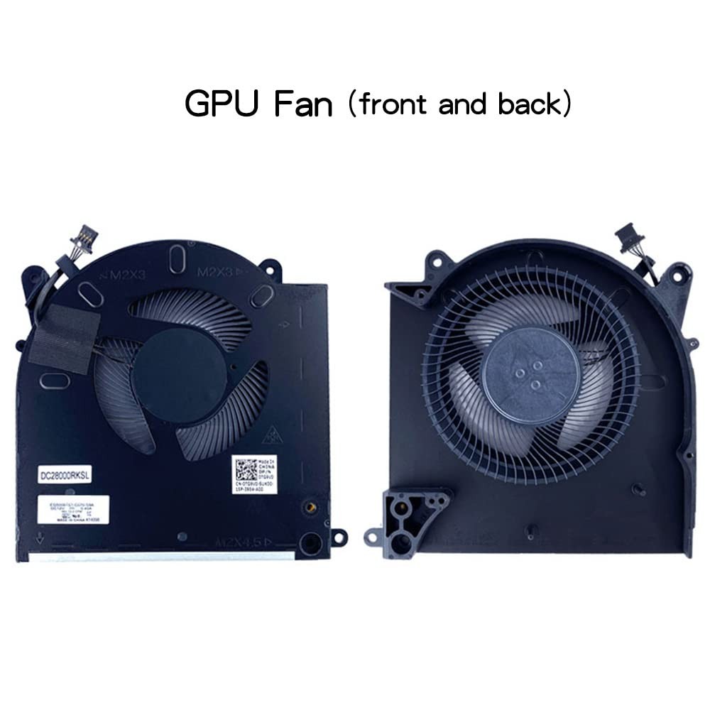 Cooling Fan DC 12V 0.4A Alienware M15 R3 R4 P87F002 P87F003 P/N 0TG9V0 0D1X38