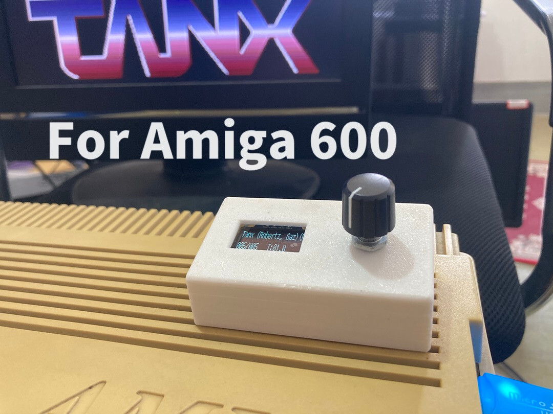 Amiga 600 Gotek USB Floppy Drive Emulator Complete Kit – Large OLED, Bracket etc