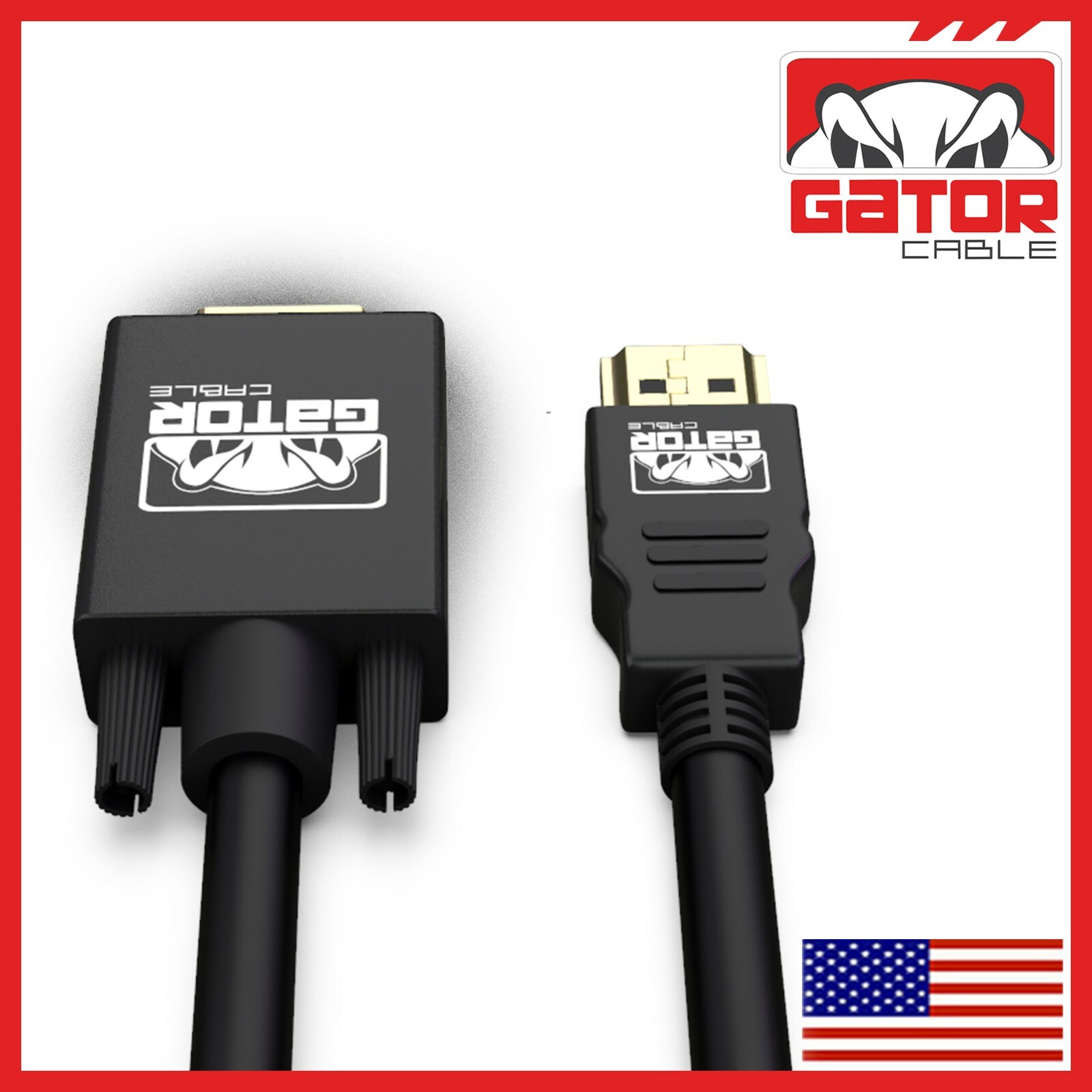 HDMI to VGA Cable Converter Adapter For HDTV PC Desktop Monitor Video 1080P 6FT
