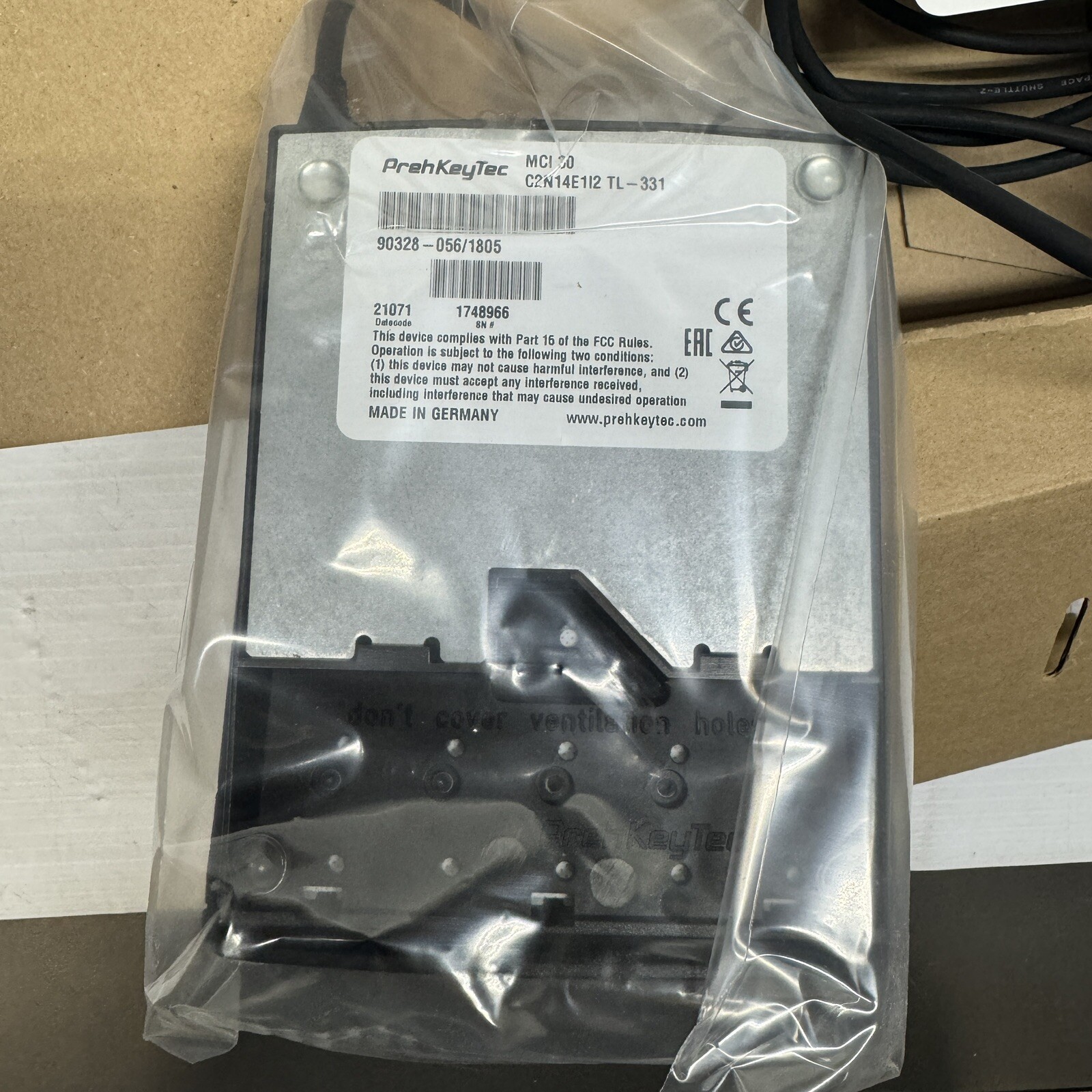 New PrehKeyTec MCI30 Keyboard Programmable C2N14E1I2 TL-331 90328-056/1805