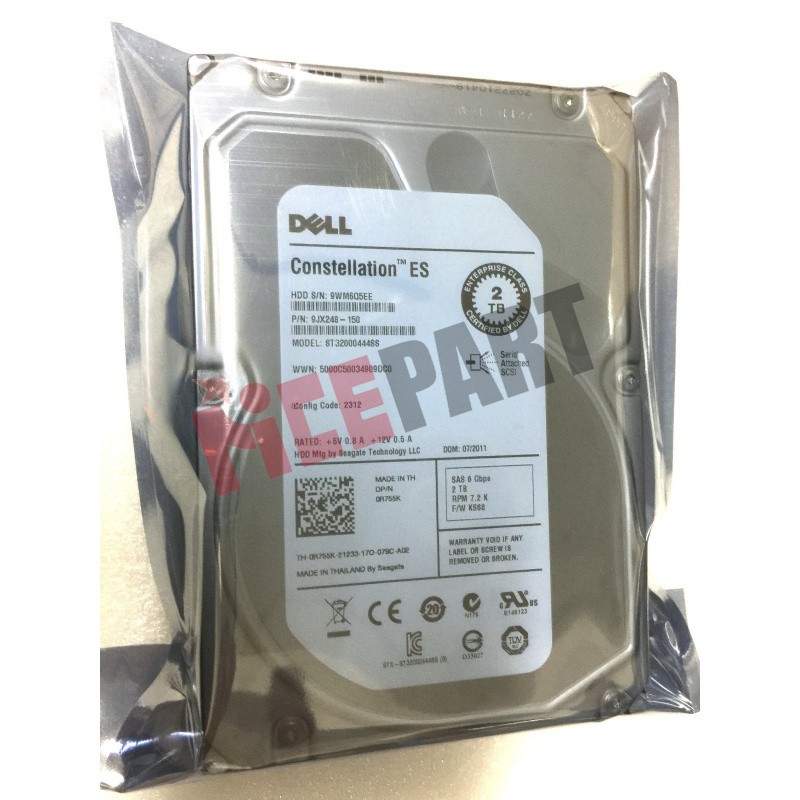 Dell ST32000444SS 2TB 7.2K 6G SAS 3.5″ Hard Drive