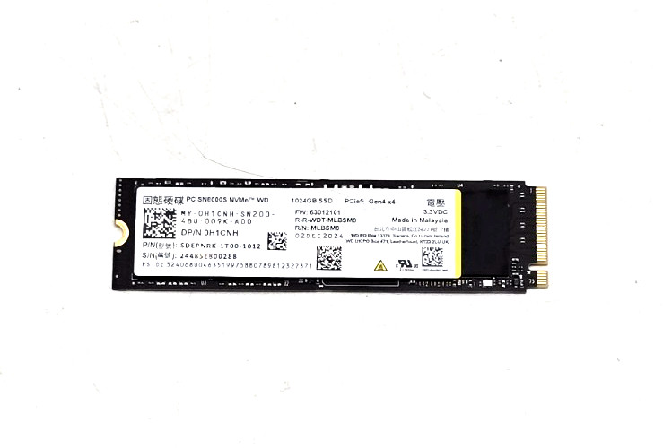WD PC SN8000S 1TB 1024GB M.2 2280 NVMe PCIe 4.0 SSD Gen4 100% Health