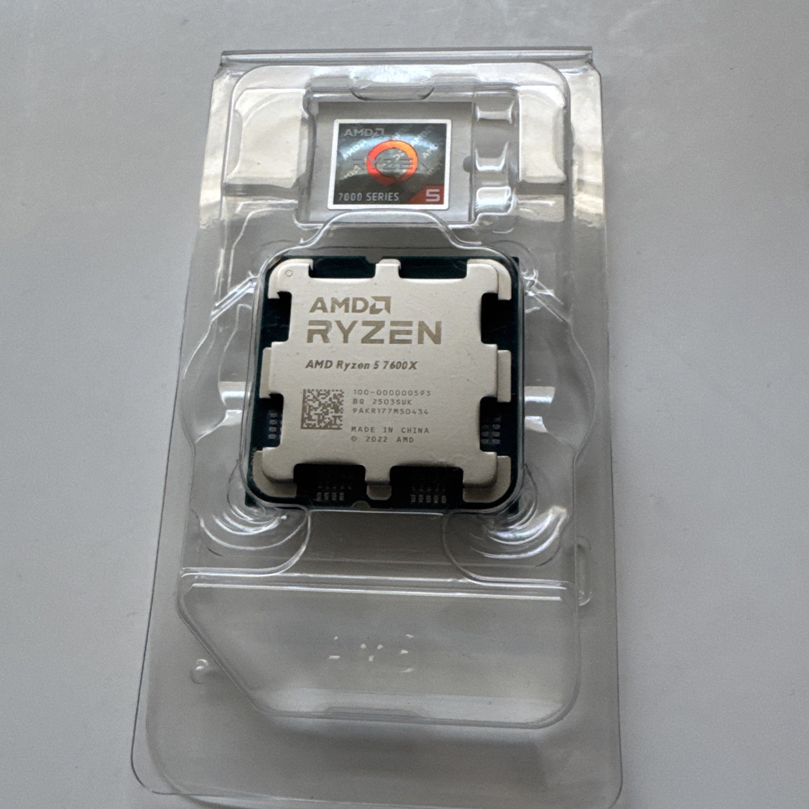 AMD Ryzen 5 7600X 4.70GHz 6 Core 12 Thread AM5