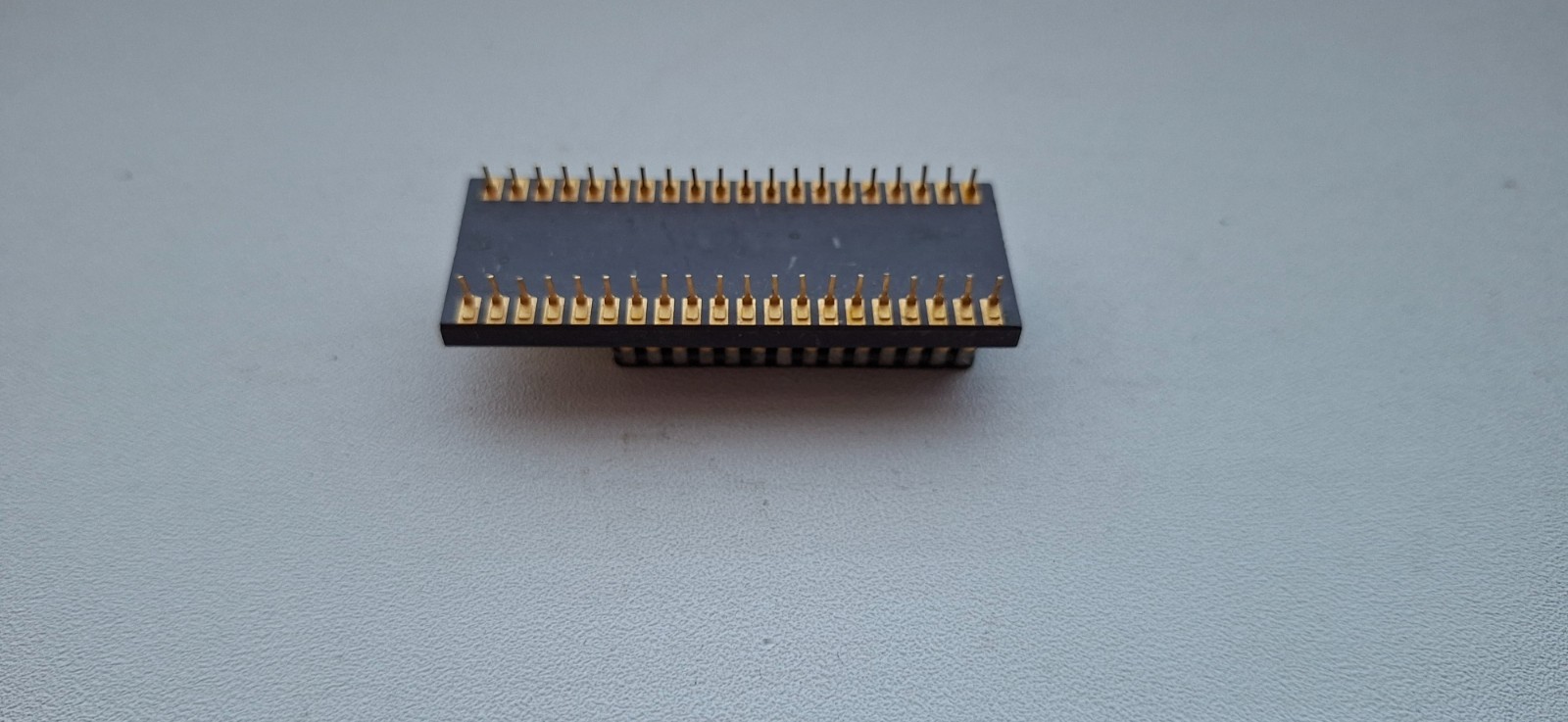 OKI M85C154 MCS-51 JAPAN 1980 rare piggyback MCU + SEEQ 27128 EPROM GOLD
