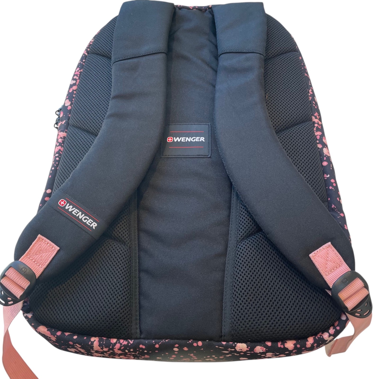 Wenger SwissGear The Sun Backpack 16” Laptop Bag Black/Pink Splatter 605238