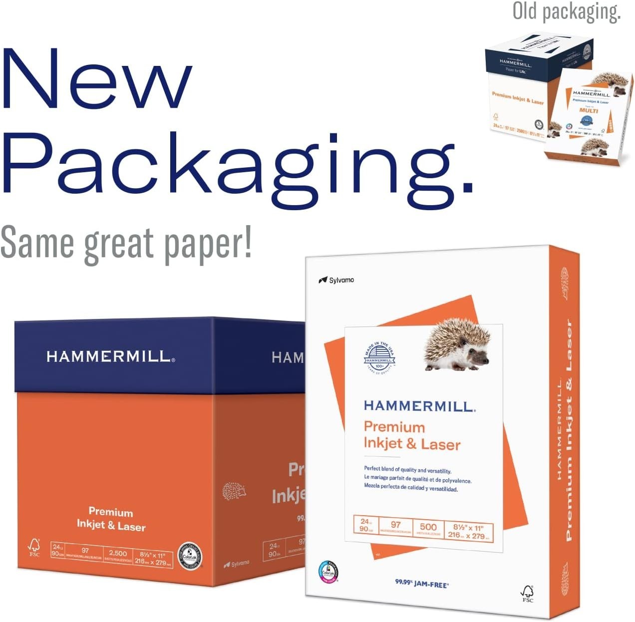 High-Quality 24 lb White Printer Paper – 8.5 x 11, 500 Sheets with 97 Brightness