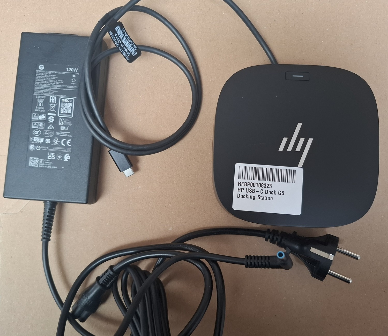 Docking Station G5 HP EliteBook 840 G6 840 G7, 850 G6, X360 830 G6, 830 G7 + 120W