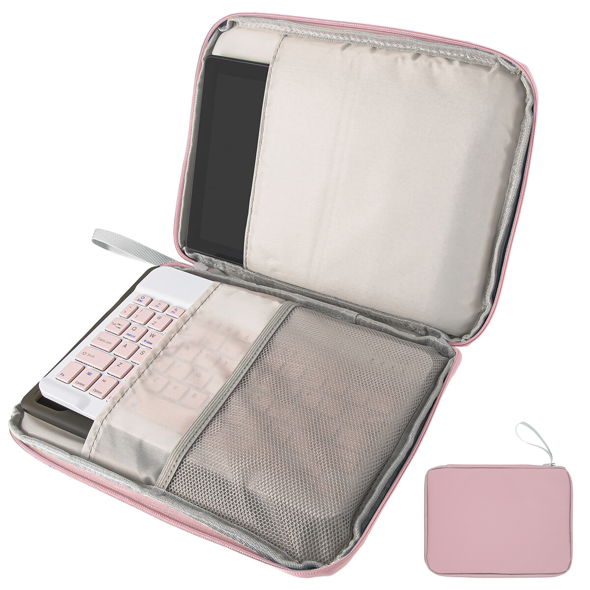 Pink Tablet Sleeve Case Briefcase Bag for 10.9″ iPad Macbook Laptop Bundle