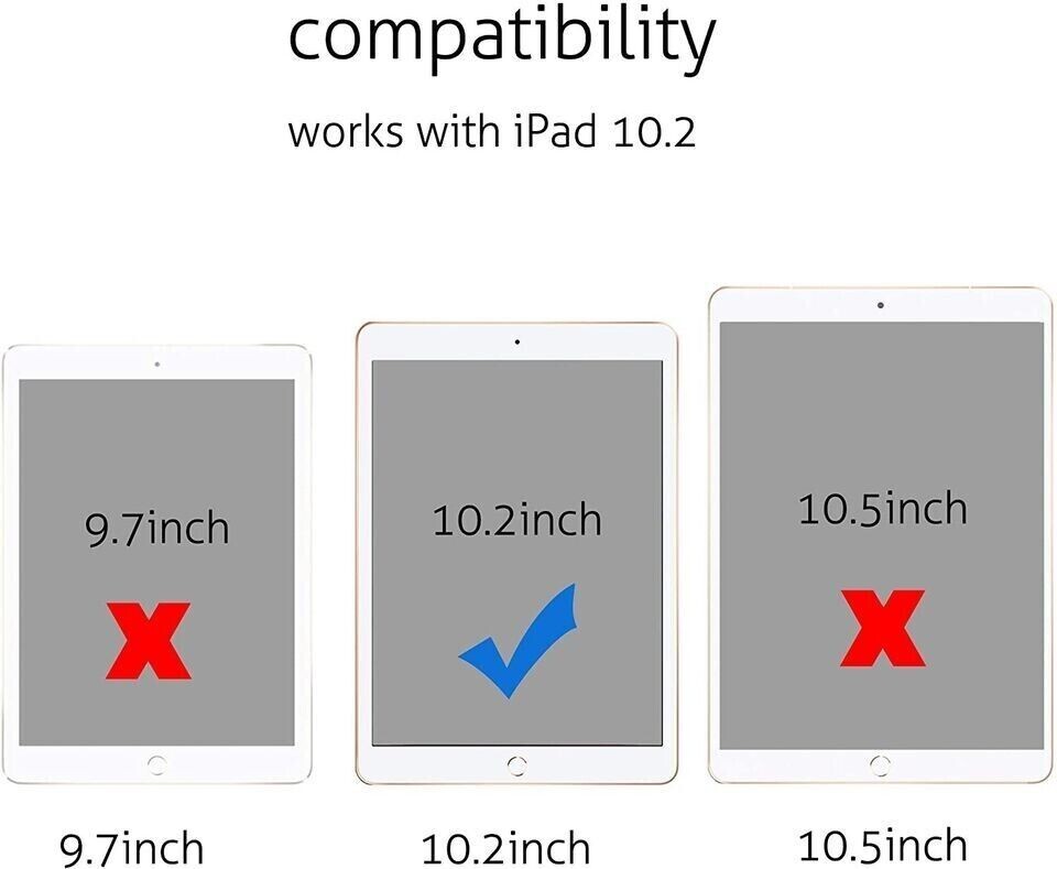 {3xPack} HD Clear Tempered Glass Screen Protector For iPad 10.2 7th 8th 9th Gen