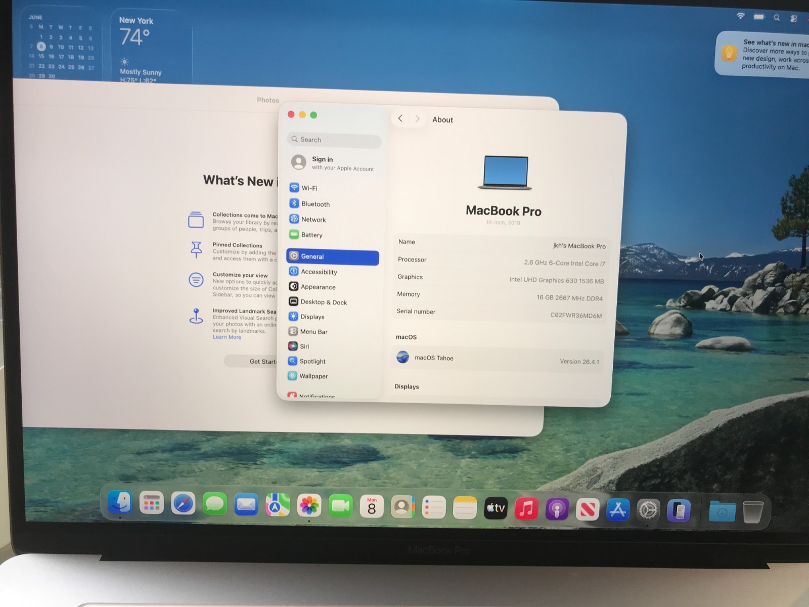 Apple MacBook Pro A2141 2019 16″ i7 2.6GHz 16GB 512GB Space Gray USED #179