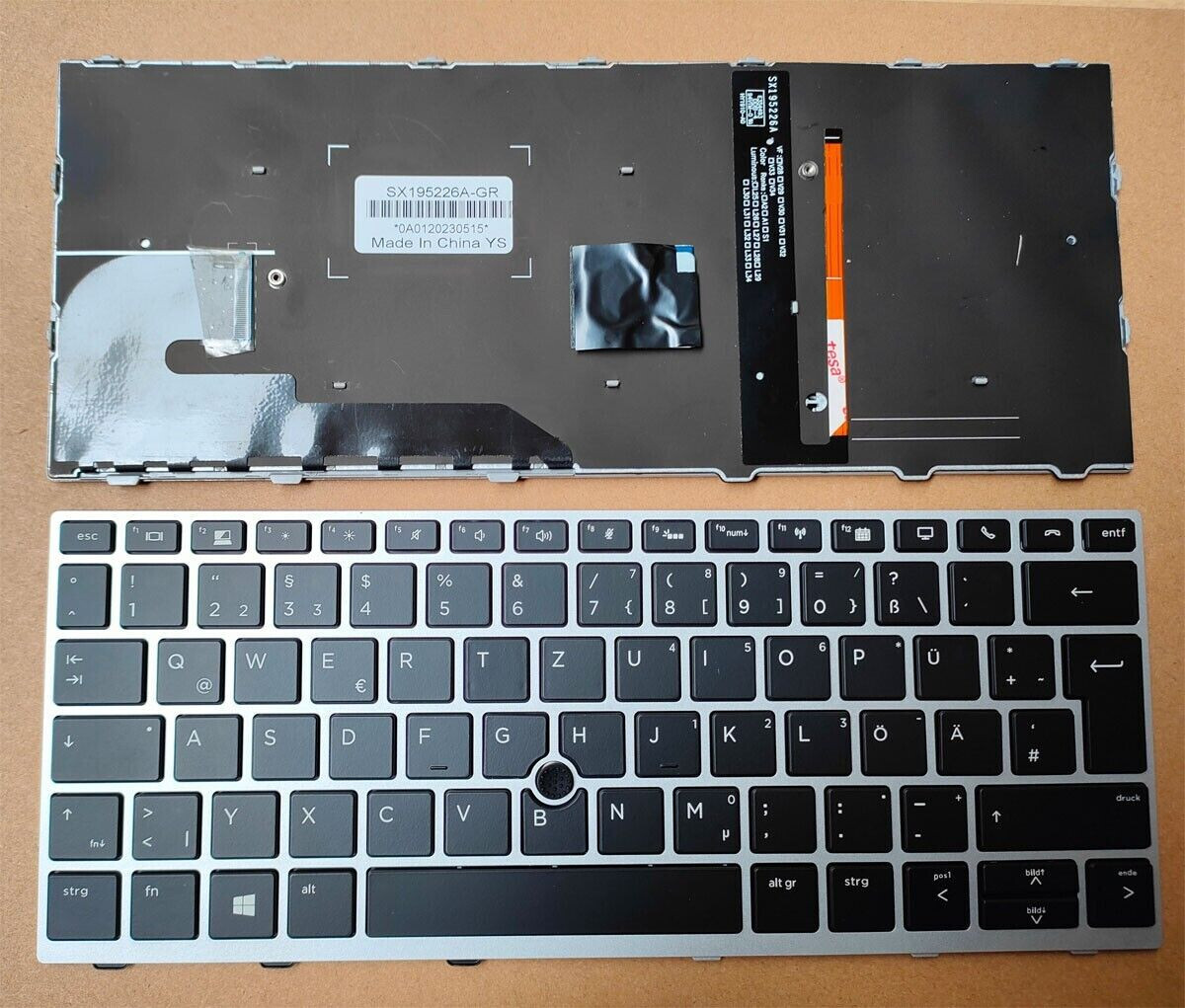 Keyboard HP EliteBook 730 735 830 836 G5 G6 backlit keyboard German lighting