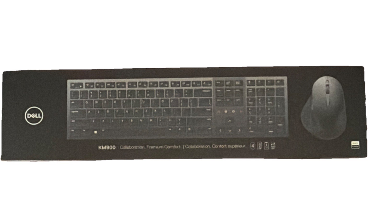 Dell KM900 Wireless Backlit English QWERTY Keyboard & Mouse Black *New/Sealed*