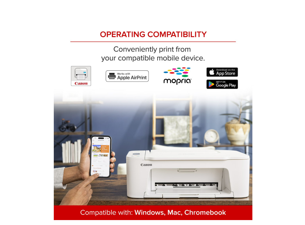 Canon PIXMA TS3722 Wireless All-In-One Inkjet Printer for Home Office