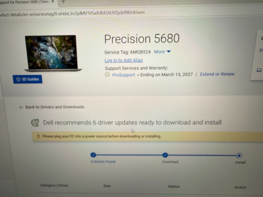 Dell Precision 5680 16″ i9-13900H 2.6GHz 32GB 1TB SSD RTX 2000 Ada 8GB Win 11 Pr
