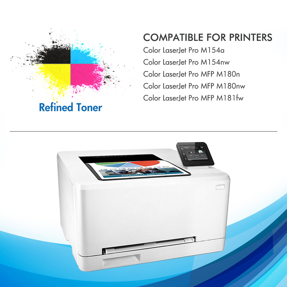 Toner Cartridge for HP 204A CF510A CF511A CF512A CF513A M180nw M180n M154nw