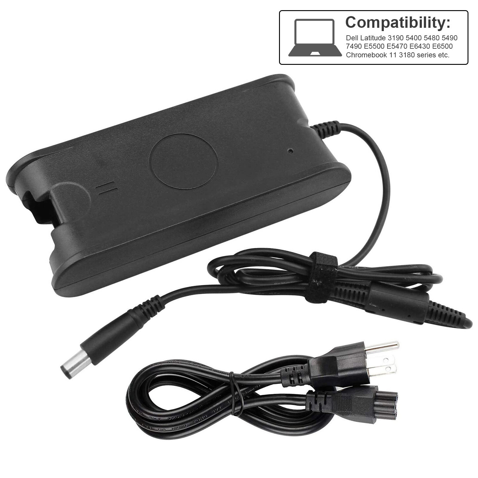 65W/90W Charger AC Adapter For Dell Latitude Inspiron Series Power Supply Cable
